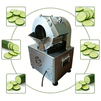 YYHB Easy Clean Gemotoriseerde Groentesnijder VC-220A met Afneembare Messenset 1800W Commercieel Catering Gebruik 220V