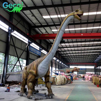 Chine fournisseur aire de jeux extérieure modèle animatronique mécanique dinosaures usine taille réelle long cou dinosaure