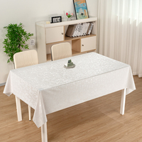 Nappe en PVC effet perle blanche RNPT, imperméable, résistante aux taches, facile à nettoyer, décoration pour cuisine et salle à manger