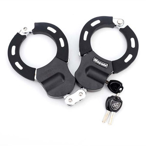 Khóa Tay Lái Bọc Silicon Bằng Thép Cứng Bảo Vệ An Ninh Hình Dạng Chống Trộm Khóa Xe Máy Xe Đạp Điện Hạng Nặng - Product Image 1