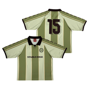 Camisetas de fútbol de alta calidad OEM bordado Club Logo diseño ropa de calle camiseta de fútbol clásica - Product Image 2