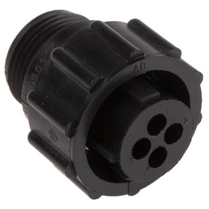 206060-1AMP/TE 4ピン円形コネクタ Tyco純正正規品 プラグ 在庫あり - Product Image 1