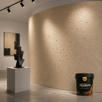 Peinture Murale Décorative Acrylique à Base d'Eau, Texture Pierre Calcaire Naturelle, Finition Mate, Revêtement Liquide VALIDEA