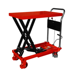 High Quality Portable Hydraulic Manual Lift Table Truck 1000KG Mobile <b>Mini</b> <b>Hand</b> Lifter Adjustable Woodwork Scissor - Product Image 2
