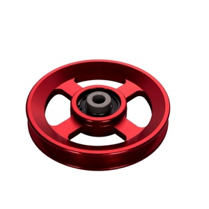 Usine directe 114mm accessoires d'équipement de Fitness roues d'oiseaux poulie de fil d'acier en aluminium avec roulements pour équipement de gymnastique - Product Image 3