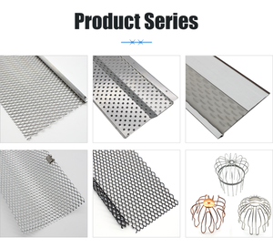 דקורטיבי נירוסטה רשת אלומיניום גג גג גשם עלים מאבטחים פסולת מניעת גטר רשת - Product Image 6