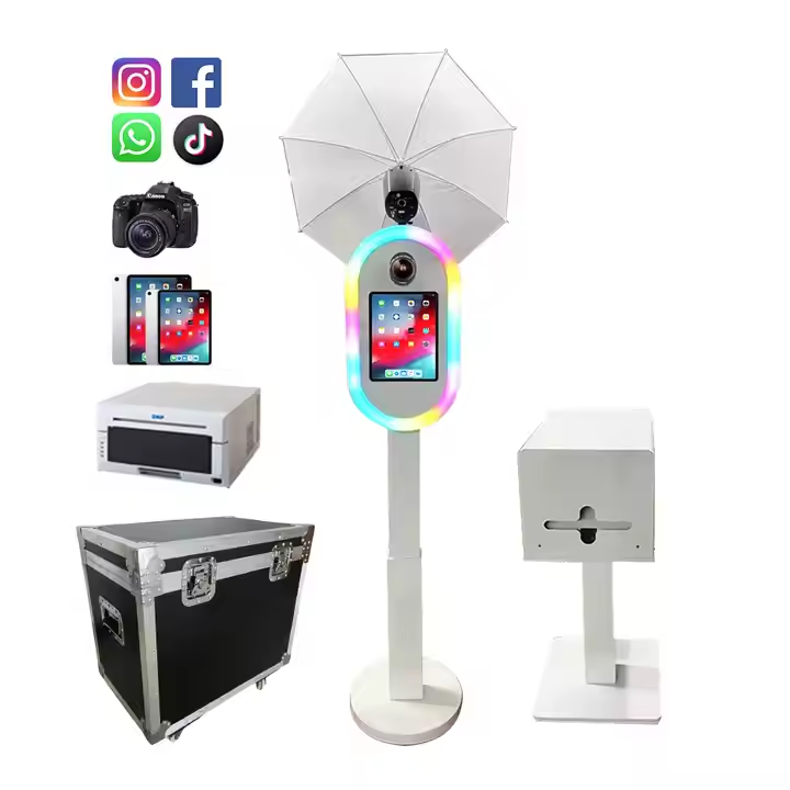 Portable Metal Selfie Camera Photo Booth Machine for Parties and Events Similar to an iPad Photo Booth