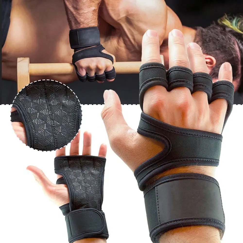 Training Sport Handschoenen Voor Mannen Vrouwen Workout Handschoenen Fitness Body Building Gewichtheffen Gym Handpols Palm Beschermer Handschoenen