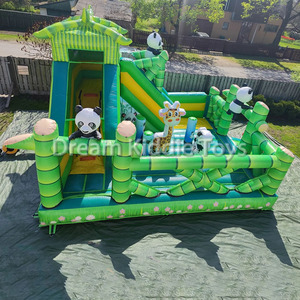 Sân chơi ngoài trời <span class=keywords><strong>Panda</strong></span> chủ đề vui chơi giải trí công viên nhà bị trả lại với các chướng ngại vật <span class=keywords><strong>Panda</strong></span> <span class=keywords><strong>Inflatable</strong></span> trượt nhảy lâu đài <span class=keywords><strong>Combo</strong></span> - Product Image 5