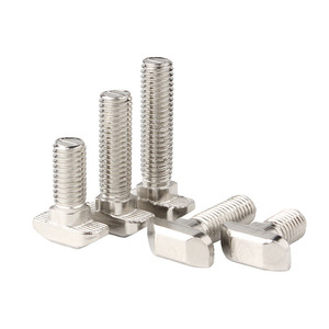 Stainless Steel 304 Hammer Head <strong>T</strong> <strong>Bolts</strong> Sliding Screw Aluminum Profile Accessories Nickel Plated Carbon Steel <strong>T</strong> Head <strong>Bolt</strong> - Product Image 5