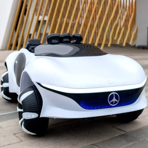 Çocuk elektrikli araba uzaktan kumanda ile bebek oyuncak oturabilir dört tekerlekli pil arabası/elektrikli bebek arabaları ile uzaktan - Product Image 3