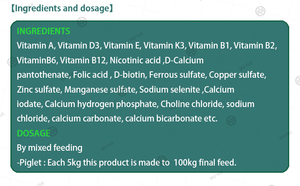 Concentrado de Alimento para Aves de Corral, Premezcla de Vitaminas para Pollos en Etapa Pre-Iniciales/Iniciales/Crecimiento y Terminales - Product Image 5
