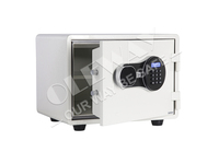 Coffre-fort numérique LCD blanc mini ETL résistant au feu 1 heure, anti-effraction, en acier, pour maison et hôtel