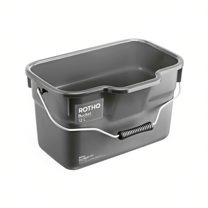 ROTHO Bucket Basic 12 L With <b>Handle</b> For Cleaning And Storage - Product Image 2