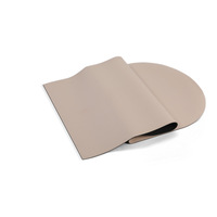 Tapete de Yoga Profesional Antideslizante de 4.5mm con Agarre Cómodo, para Gimnasio en Casa, Pilates, Diseño Arqueado Ovalado, de PU y Caucho Natural, con Logotipo Personalizado