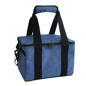 Picnic Bag Oxford Cloth Insulated Cooler Lunch Bag Grey One Shoulder Outdoor Use - Product Image 5