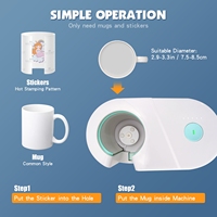 Presse à chaleur électrique portable automatique pour tasses, machine de sublimation, imprimante à plat, neuve