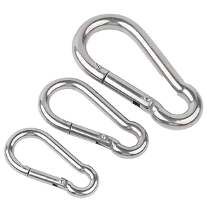 Yüksek kaliteli Metal ürünleri ODM hızlı bağlantı kilidi arma donanım Snaps ile galvanizli emniyet tırmanma yapış yüzük karabina - Product Image 1
