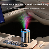 Diffuseur d'aromathérapie intelligent pour voiture, directement de l'usine, avec projection d'étoiles, marche/arrêt automatique, 180 ml, spray de parfum RGB tricolore, logo personnalisé, diffuseur de voiture