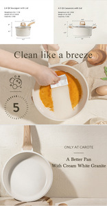 <span class=keywords><strong>Set</strong></span> di Pentole e <span class=keywords><strong>Padelle</strong></span> da 8 Pezzi Più Venduto dal Design Moderno <span class=keywords><strong>in</strong></span> Alluminio con Rivestimento Antiaderente Effetto Granito e Marmo per la Cucina - Product Image 6