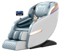 Fauteuil de massage intelligent AI, massage corporel multidimensionnel, fauteuil inclinable chauffant à gravité zéro, rouleau pour les pieds, soins de santé personnels