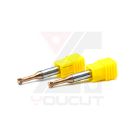 Fraise carrée en carbure monobloc D4.8*13*50*d6, queue de 6 mm, 4 dents, revêtement TiAlN, pour usinage CNC de l'acier et de l'acier inoxydable HRC48