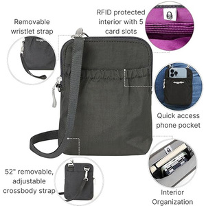 <span class=keywords><strong>Mochila</strong></span> Ligera de Poliéster Suave para Mujer, Tamaño Pequeño, con Compartimento para Teléfono Móvil y Correa - Uso Diario - Product Image 4