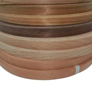 <span class=keywords><strong>Bande</strong></span> de chantournage personnalisée en placage naturel Noyer noir Chêne blanc recouvert de <span class=keywords><strong>cuir</strong></span> 0,5 mm 0,6 mm pour bordure de bois - Product Image 2