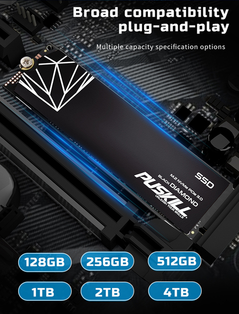 PUSKILL Crucial M.2 NVMe PCIe SSD 128GB 256GB 512GB 1TB 2TB Factory Outlet Hard Disk