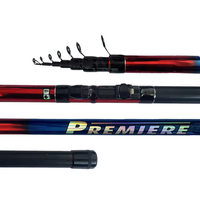 Canne à pêche télescopique Sensoar Carbon avec porte-moulinet métallique, anneaux multi-guides, pour lancer longue distance en eau douce et salée, canne de surf