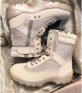 รองเท้าบูทแบบยุทธวิธีน้ำหนักเบา Definite TSB111-2 พื้น PU หนังสีดำ 9-10 คู่ พร้อมรูร้อยเชือก คอรองเท้าบุนุ่ม สวมใส่สบาย - Product Image 3