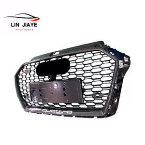 Kit carrosserie Grille en fibre <span class=keywords><strong>de</strong></span> carbone pour <span class=keywords><strong>Audi</strong></span> <span class=keywords><strong>A3</strong></span> 2017 2018 Facelift <span class=keywords><strong>Audi</strong></span> RS3 Grille avant - Product Image 1