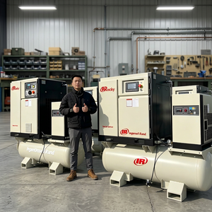 Compresseur d'air à vis Ingersoll Rand Total Air System avec réservoir et sécheur 15 kW 22 kW 37 kW Compresseur industriel intégré - Product Image 1