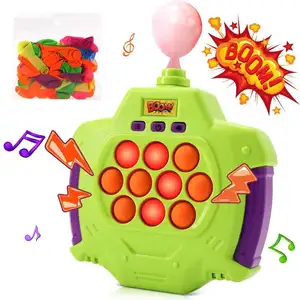 2024 New design balloon pop relief stress push electric toys bubble pressure glowing games toys for kids and adults
