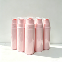 Bouteilles en plastique rose avec pompe à mousse pour cosmétiques, lavage du visage, autobronzant, emballage, 50 ml, 100 ml, 120 ml, 150 ml, 200 ml