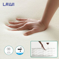 Matelas hybride de luxe à ressorts ensachés en mousse hypoallergénique, réversible, 14 pouces d'épaisseur, emballé pour la chambre à coucher, l'hôtel, l'école