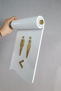 Panneau <span class=keywords><strong>de</strong></span> <span class=keywords><strong>porte</strong></span> numérique moderne en acrylique personnalisé pour hôtel, avec numéro <span class=keywords><strong>de</strong></span> maison et plaque signalétique durable - Product Image 5