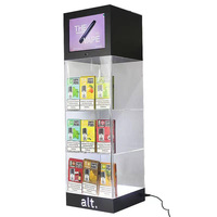 Vitrine d'exposition en acrylique avec écran LED et écran publicitaire LED, présentoirs à cigarettes pour magasins de détail