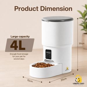 Elecpet Phone App Control Tuya Smart <b>Wifi</b> Advanced Auto Reminder Timed Cat Dog Food Dispenser Automatic Pet Feeder - Product Image 5
