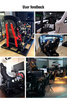 aluminium simulateur de cockpit de course siège voiture conduite simulateur de course jeu de cockpit simulateur de course