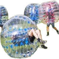 Haute qualité PVC fou gonflable ventre bosse balle impression de logo personnalisé adultes enfants taille humaine ballon à bulles de football jouet gonflable