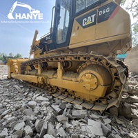 Bulldozer sur chenilles d'occasion CAT D6G, Caterpillar D6G d'origine japonaise avec ripper pour le nivellement des terrains et les travaux de terrassement