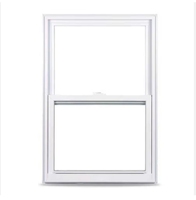 Fenêtre à guillotine simple en vinyle UPVC de style américain personnalisé de haute qualité