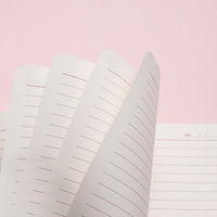 Organisateur personnalisé, couverture rigide, agenda en cuir PU avec serrure, A5, fille, femme, carnet rose