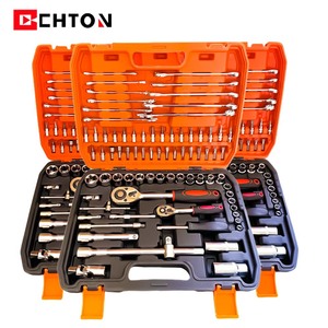 CHTON 78-Piece Socket Tool Set Chrome Vanadium Steel 1/2 In Drive Automotive Repair Kit - Product Image 1