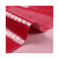 Couleur unie en cuir synthétique à motif crocodile brillant pour la décoration de sac à main de canapé de siège de voiture