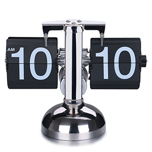 Small Scale Game Sports Timer Table <b>Clock</b> Retro <b>Flip</b> Over <b>Clock</b> Stainless Steel <b>Flip</b> Gear Operated <b>Clock</b> Watch - Product Image 1