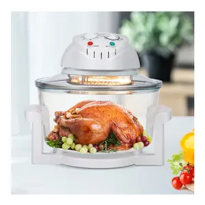 12L/17L 8 in 1 Household Infrared Visual Convection Oven Glass Bowl Toaster Electric Oil-free Deep Air Fryer Halogen Oven