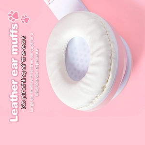 Audífonos <span class=keywords><strong>Inalámbricos</strong></span> Rusos B39 STN28 con Orejas de Gato, Luz Brillante, Sonido Estéreo, Bajos Profundos, <span class=keywords><strong>Cascos</strong></span> para Niños, Regalos para Chicas <span class=keywords><strong>Gamers</strong></span>, Audífonos para Juegos de PC y Teléfono - Product Image 6