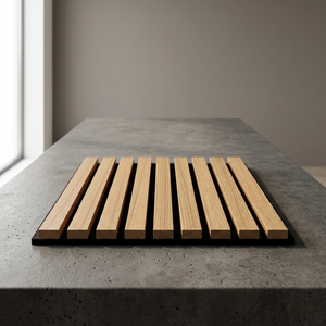 Panneaux muraux acoustiques modernes en lattes de bois avec support insonorisant pour la décoration intérieure, les bureaux, les studios et les maisons - Product Image 5